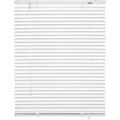 Kwantum Jaloezieën|Houten Jaloezieën*Aluminium Jaloezie Jade Wit 25mm 180x175 Cm