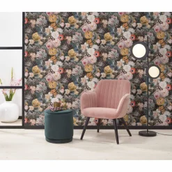 Kwantum Vliesbehang*Behang Beau Multicolor