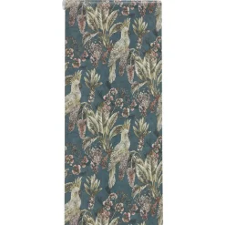 Kwantum Vliesbehang*Behang Frank Blauw