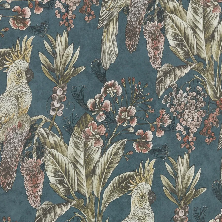 Kwantum Vliesbehang*Behang Frank Blauw