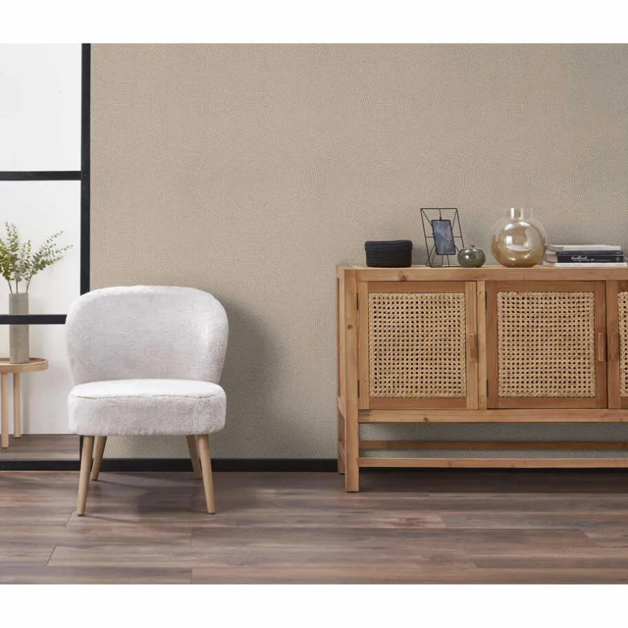 Kwantum Vliesbehang*Behang Indy Beige