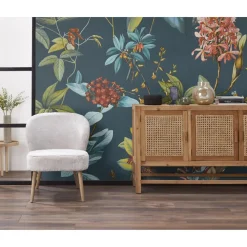 Kwantum Vliesbehang*Behang Isa Blauw