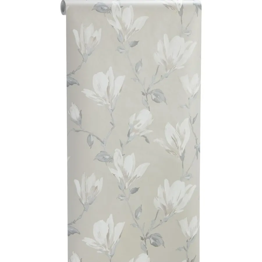 Kwantum Vliesbehang*Behang Lea Taupe