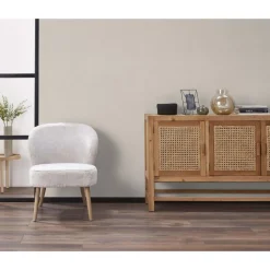 Kwantum Vliesbehang*Behang Lina LichtGrijs