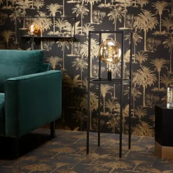 Kwantum Vliesbehang*Behang Manouk Zwart