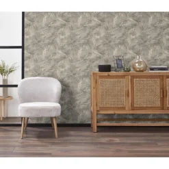 Kwantum Vliesbehang*Behang Mila Taupe