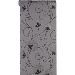 Kwantum Vliesbehang*Behang Romy Grijs