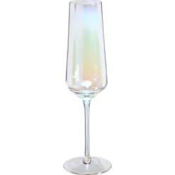 Kwantum Kerstservies*Champagneglas Ribbel Holo 300ml