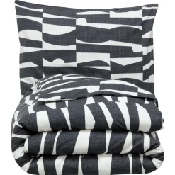 Kwantum Dekbedovertrekken|Beddengoed*Dekbedovertrek Flanel Ozzie Zwart Wit 140x220 Cm 140X220CM