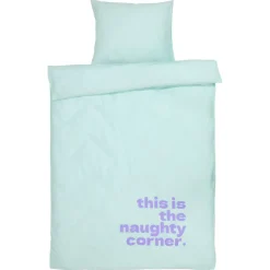 Kwantum Dekbedovertrekken|Beddengoed*Dekbedovertrek Naughty Corner Mint 240x240 Cm 240X240CM