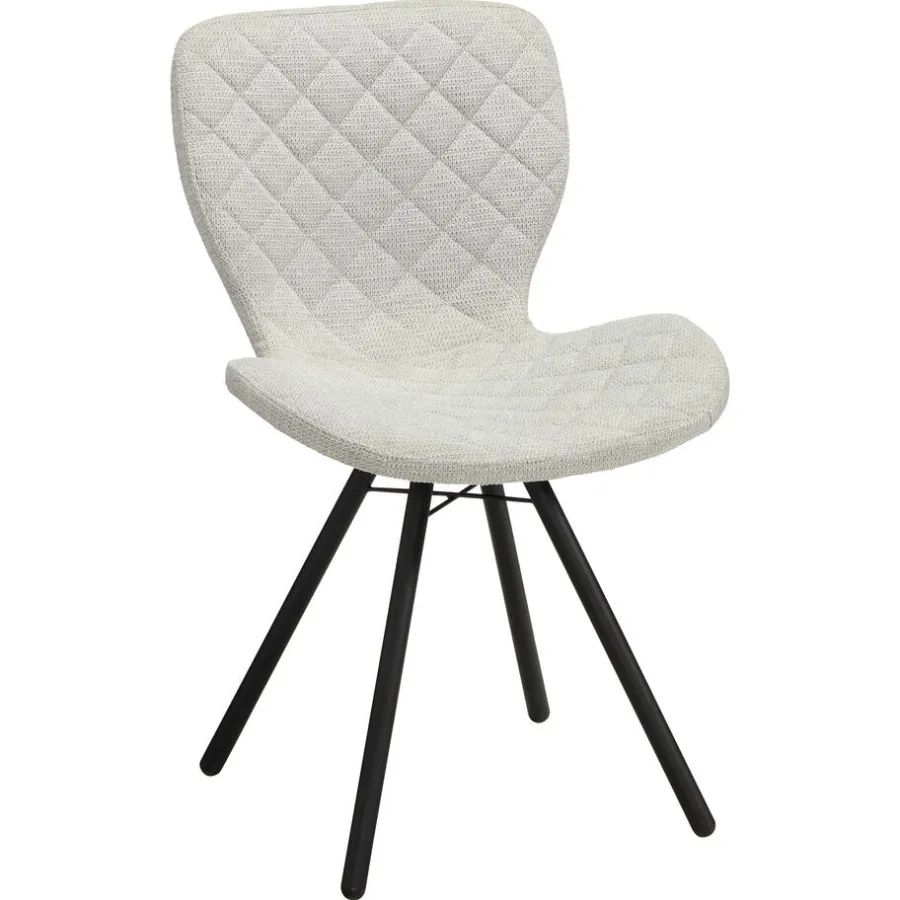 Kwantum Eetkamerstoelen*Eetkamerstoel Lucca Lichtgrijs Mid.Grijs