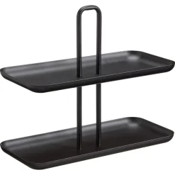 Kwantum Kerstservies|Keukenaccessoires*Etagère Recht Zwart