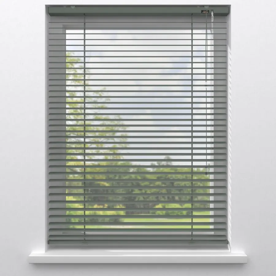 Kwantum Aluminium Jaloezieën|Houten Jaloezieën*Fenstr Aluminium Jaloezie Alix 25mm Zeegroen