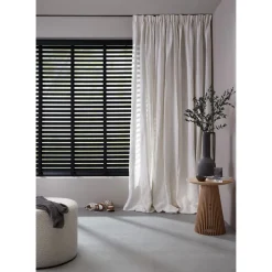 Kwantum Aluminium Jaloezieën|Houten Jaloezieën*Fenstr Bamboe Jaloezie Tijl 65mm Zwart