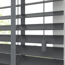 Kwantum Jaloezieën|Houten Jaloezieën*Fenstr Bamboe Jaloezie Wessel 50mm Antraciet
