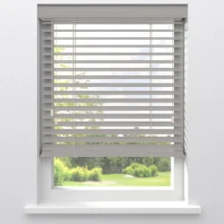 Kwantum Houten Jaloezieën|Jaloezieën*Fenstr Bamboe Jaloezie Wessel Off White 50mm Offwhite