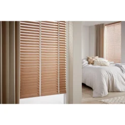 Kwantum Jaloezieën*Fenstr Bamboe Jaloezie Wietze Beige 50mm Naturel