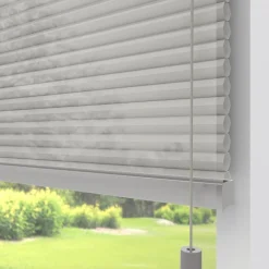 Kwantum Plisségordijnen*Fenstr Dubbel Plissé Elena Grijs Lichtdoorlatend LichtGrijs