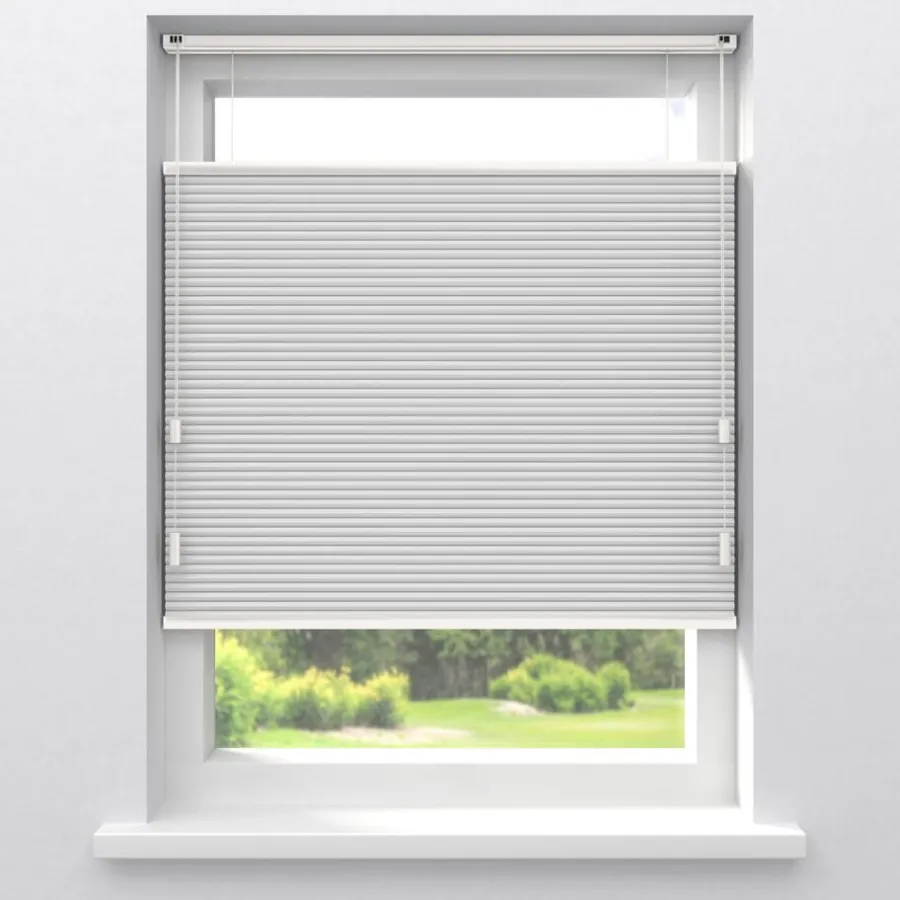 Kwantum Plisségordijnen|Isolerende Gordijnen*Fenstr Dubbel Plissé Elsa Verduisterend Wit