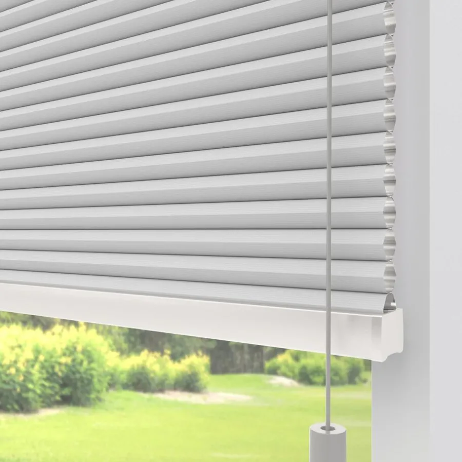 Kwantum Plisségordijnen|Isolerende Gordijnen*Fenstr Dubbel Plissé Elsa Verduisterend Wit