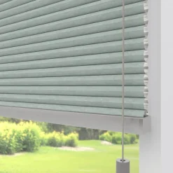 Kwantum Plisségordijnen*Fenstr Dubbel Plissé Gwen Licht Grijs Verduisterend