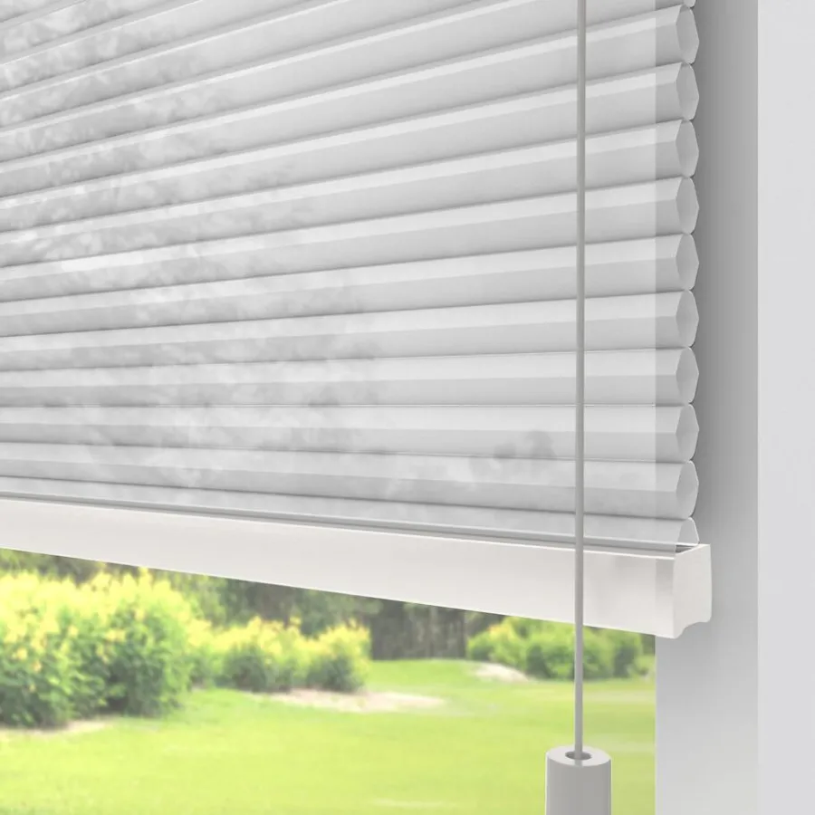 Kwantum Plisségordijnen*Fenstr Dubbel Plissé Jana Lichtdoorlatend Wit