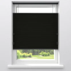 Kwantum Plisségordijnen|Isolerende Gordijnen*Fenstr Dubbel Plissé Suus Zwart Verduisterend