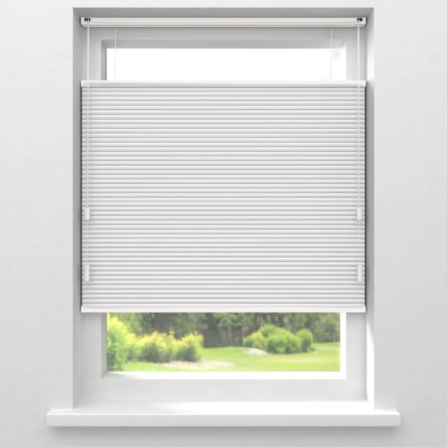 Kwantum Plisségordijnen*Fenstr Dubbel Plissé Thirza Verduisterend Wit