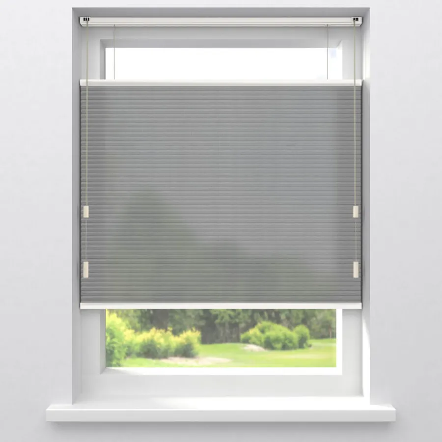 Kwantum Plisségordijnen*Fenstr Dubbel Plisségordijn Mia Linnen Lichtdoorlatend Naturel