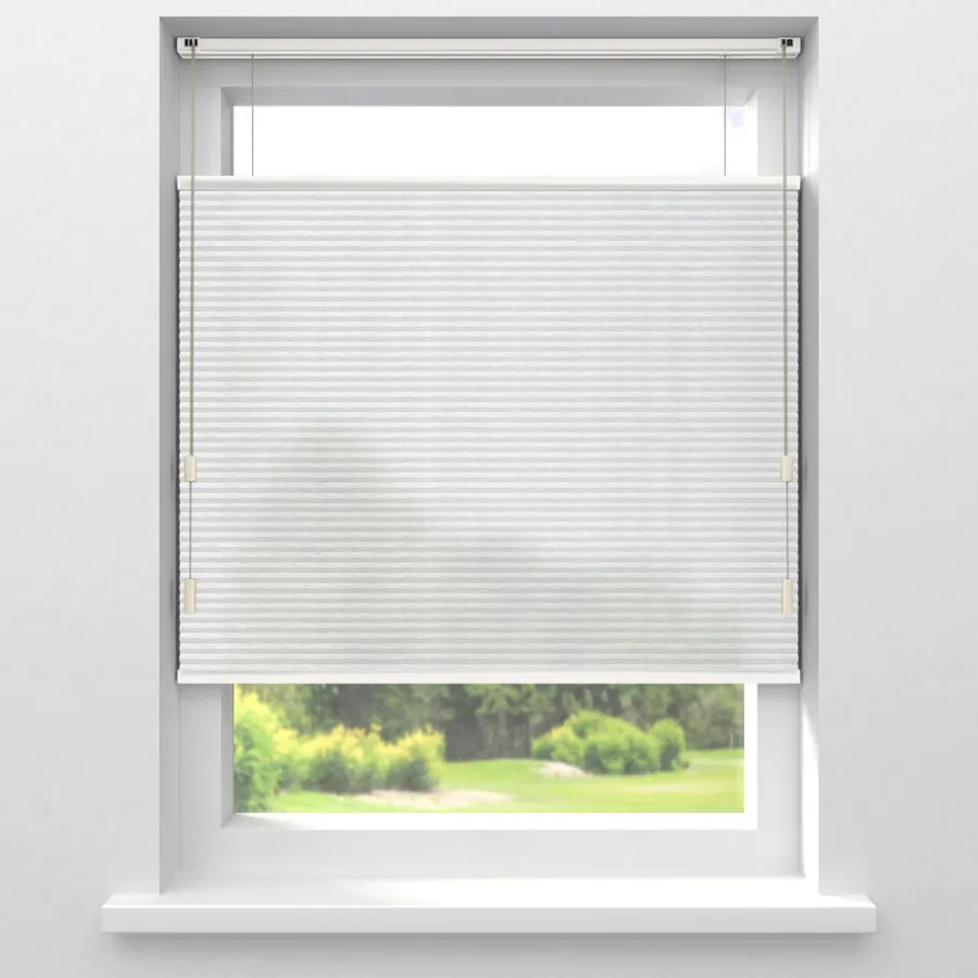 Kwantum Plisségordijnen*Fenstr Dubbel Plisségordijn Mia Lichtdoorlatend Offwhite