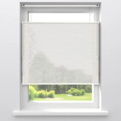 Kwantum Plisségordijnen*Fenstr Dubbel Plisségordijn Lou Transparant Wit