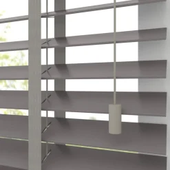 Kwantum Houten Jaloezieën|Jaloezieën*Fenstr Houten Jaloezie Jens 50mm Grijs