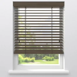 Kwantum Houten Jaloezieën|Jaloezieën*Fenstr Houten Jaloezie Jens 50mm Bruin