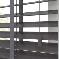 Kwantum Houten Jaloezieën|Jaloezieën*Fenstr Houten Jaloezie Jonas Grijs 50mm