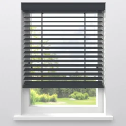 Kwantum Aluminium Jaloezieën|Houten Jaloezieën*Fenstr Houten Jaloezie Theun 65mm Antraciet