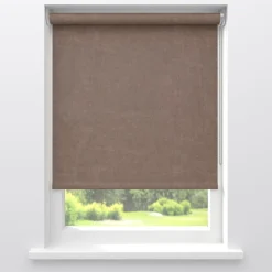 Kwantum Rolgordijnen*Fenstr Rolgordijn Gus Velours Deels Verduisterend Taupe