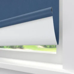 Kwantum Rolgordijnen*Fenstr Rolgordijn Noor Donkerblauw Verduisterend Dr.Blauw