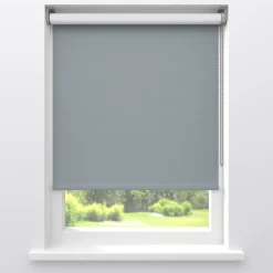 Kwantum Rolgordijnen*Fenstr Rolgordijn Noor Staalgrijs Verduisterend Mid.Grijs