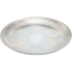 Kwantum Kerstservies|Borden*Gebaksbord Ribbel Holo - ⌀18cm