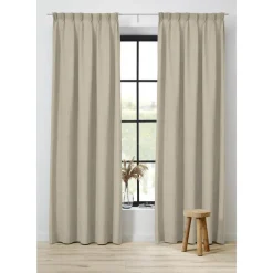 Kwantum Vouwgordijnen|Gordijnen*Gordijn Liv Naturel