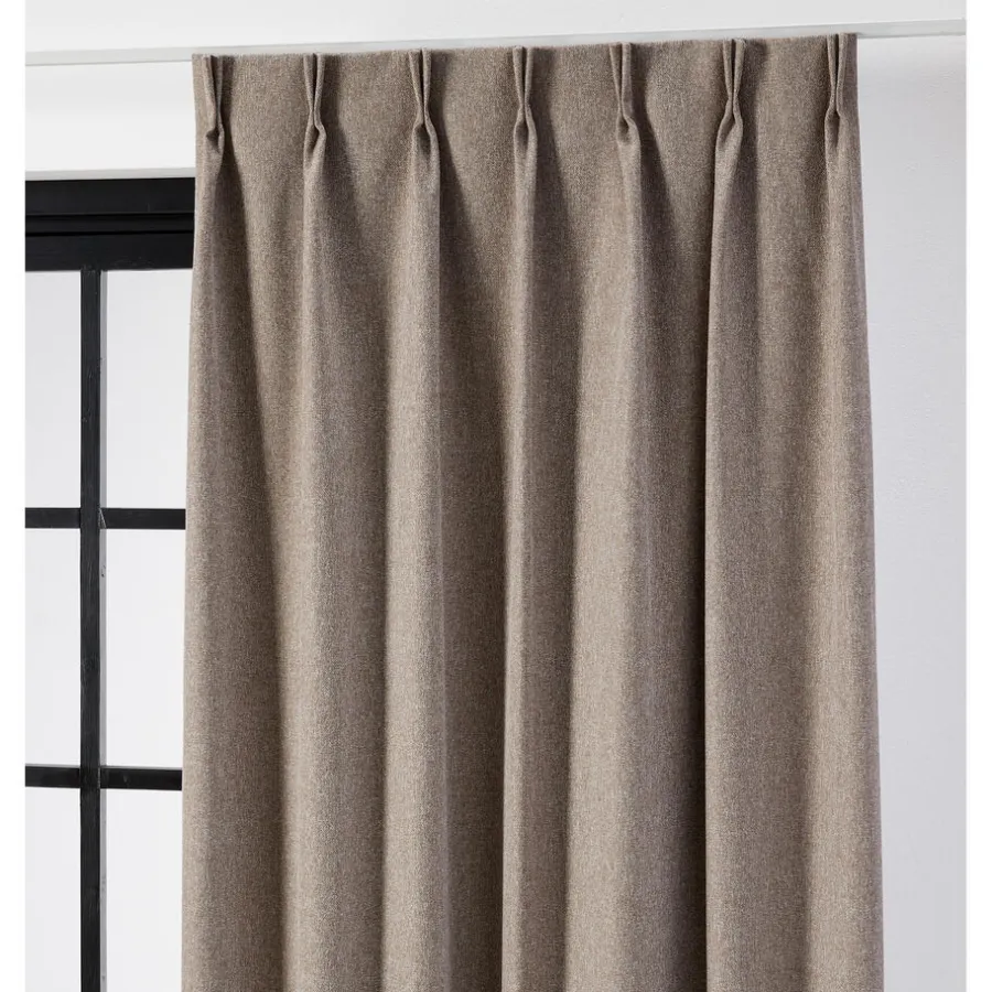 Kwantum Vouwgordijnen|Gordijnen*Gordijn Lois Bruin