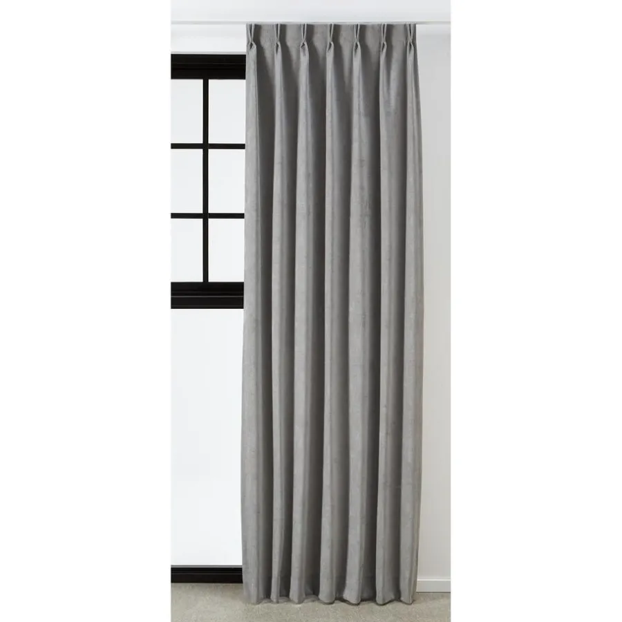 Kwantum Vouwgordijnen|Gordijnen*Gordijn Sandra Lichtgrijs