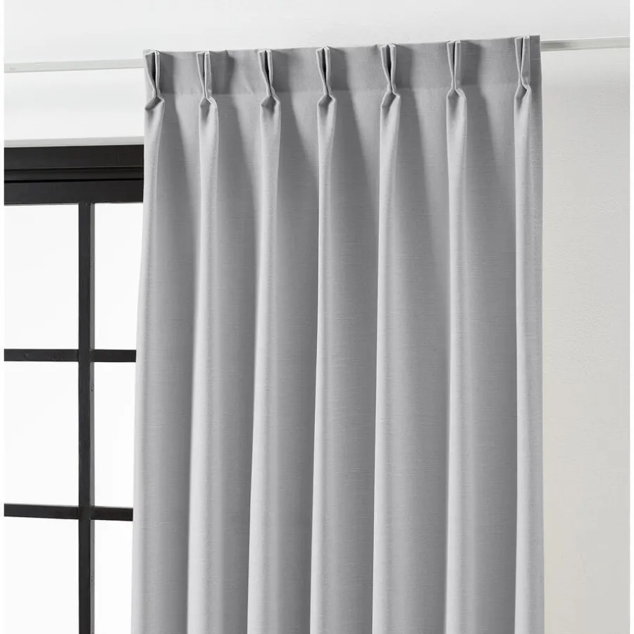 Kwantum Vouwgordijnen|Gordijnen*Gordijn Tom Licht Grijs