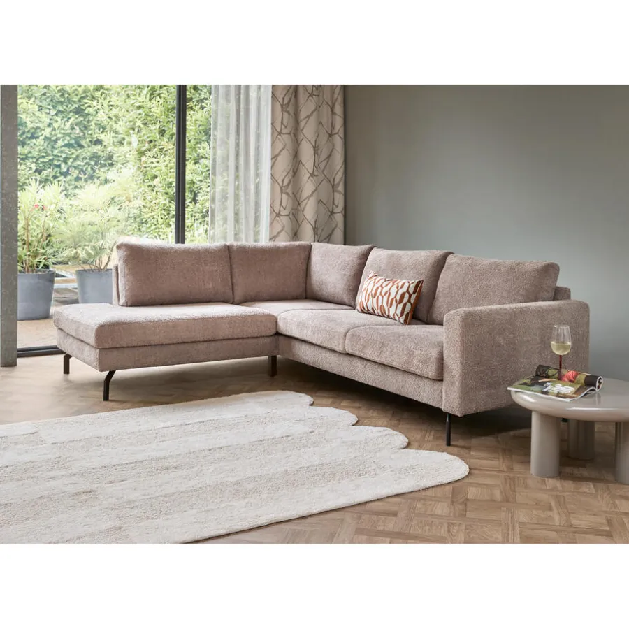 Kwantum Banken*Hoekbank Marano Links Taupe