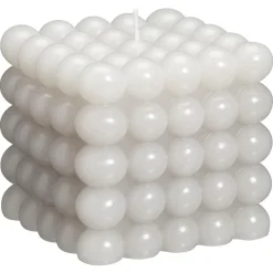 Kwantum Kaarsen & Theelichten|Kaarsen & Theelichten*Kaars Cube Grijs