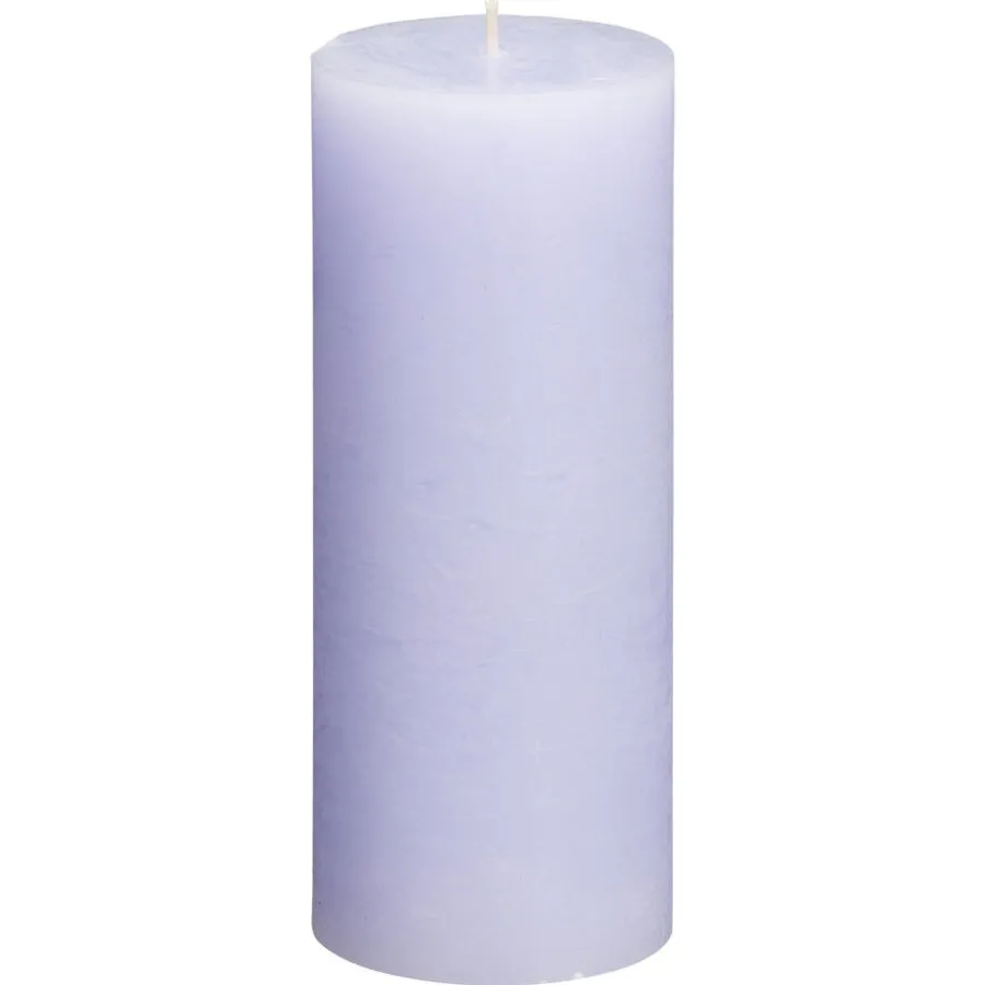 Kwantum Kaarsen & Theelichten|Kaarsen & Theelichten*Kaars Rustiek Lila 7x17 Cm 007X017CM