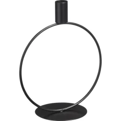 Kwantum Kandelaars|Kandelaars*Kandelaar Obi Rond Zwart