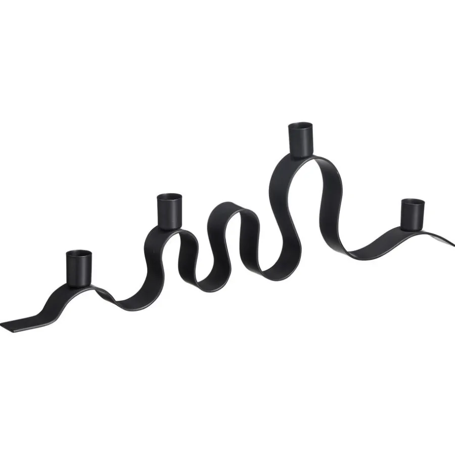 Kwantum Kandelaars|Kandelaars*Kandelaar Wave Zwart