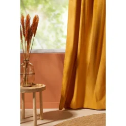 Kwantum Isolerende Gordijnen|Kant En Klaar Gordijnen*Kant En Klaar Gordijn Chloe Oker