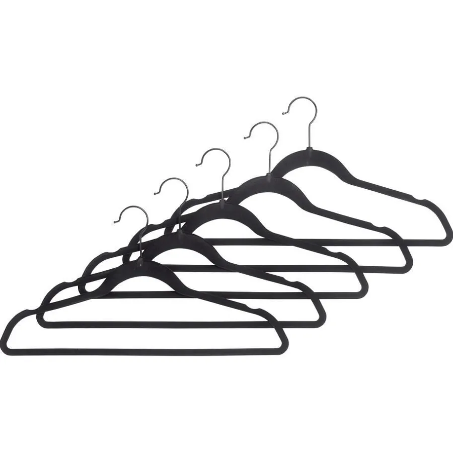 Kwantum Kapstokken*Kledinghanger Velvet Zwart